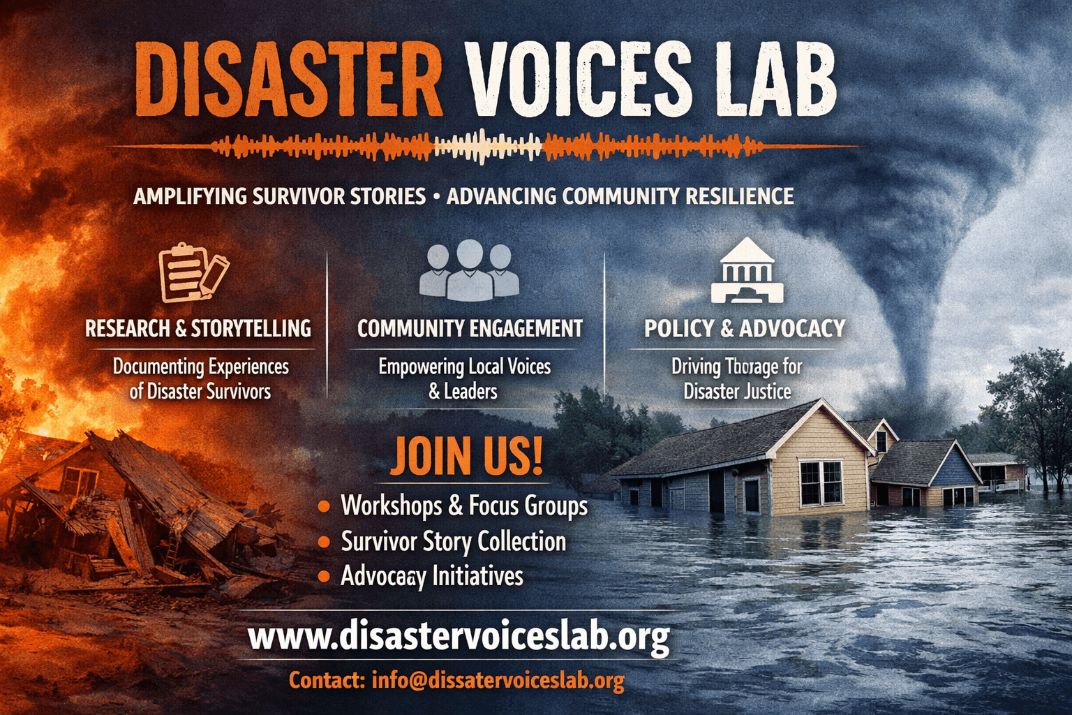 Disaster Voices Lab Flyer